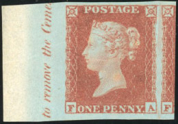 ** SG#43 - 1p. Red-brown. Letter ''F-A''. Border Sheet With Inscription. Bait From A Neighbor. SUP. - Andere & Zonder Classificatie
