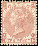 (*) SG#112 - 10p. Pale Red Brown. Plate 1. Small Defect But VF. RPSL Certificate. - Autres & Non Classés