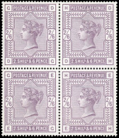 ** SG#178 - 2s. 6d. Lilac. Block Of 4. Well Centered. VF. - Other & Unclassified