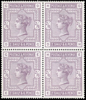 ** SG#178 - 2s. 6d. Lilac. Block Of 4. Well Centered. VF. - Autres & Non Classés