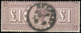 Obl. SG#185 - 1£. Brown-lilac. Used. VF. - Altri & Non Classificati