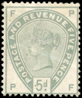 Obl. SG#193 - 5d. Dull Green. Crease. - Other & Unclassified