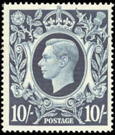 ** SG#478 - 10sh. Dark Blue. SUP. - Other & Unclassified