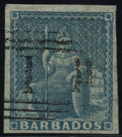 Obl. SG#1 / 5 - 7 Stamps. F To VF. - Barbados (...-1966)