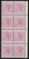 ** SG#11 - 4p. Mauve. Block Of 8. Border Sheet. SUP. - Montserrat