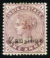 * SG#32 - 2 1/2 On 1a. Plum. SUP. - Zanzibar (...-1963)