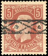 Obl. COB#37 - 5F. Brun-rouge. Type 1869. Obl. Centrale. Bon Centrage. TB. - Altri & Non Classificati