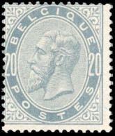 ** COB#39 - 20c. Gris Perle. Léopold II. Type 1883. Très Frais. TB. - Other & Unclassified