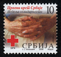 Serbia 2008 Solidarity Red Cross Tax, Charity, Surcharge MNH - Serbie