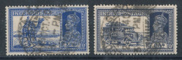 Inde Anglaise N°150 Chameau Et N°153 Voiture Postale - 1936-47 Koning George VI