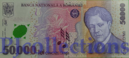 ROMANIA 50000 LEI 2001 PICK 113a POLYMER UNC - Roemenië