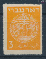 Israel 1F Durchstochen Statt Gezähnt Postfrisch 1948 Alte Münzen (10369213 - Unused Stamps (without Tabs)