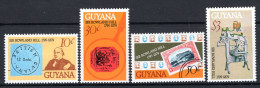 Guyana 1979 Death Centenary Of Sir Rowland Hill Set HM (SG 717-720) - Guyana (1966-...)