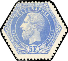 * COB#TG7 - Timbres Télégraphe. 5F. Outremer. TB. - Autres & Non Classés