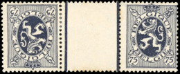 * COB#KT12 - Timbres Téléphone. 75c. Bleu Lion Héraldique. Tête-Bêche Inter-panneaux. TB. - Other & Unclassified