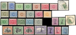 * COB#TX1/25 - Timbres-Taxe. + 85 + 70 + 445 + 60. Ensemble De 29 Pièces. Neufs Et Obl. TB. - Autres & Non Classés