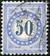 Obl. Zu#12 - Timbres-Taxe. 50c. Outremer. Obl. TB. - Andere & Zonder Classificatie