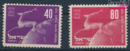 Israel 28-29 (kompl.Ausg.) Postfrisch 1950 75 Jahre UPU (10369207 - Ongebruikt (zonder Tabs)