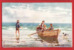 A SAFE OUTING   RAPHAEL TUCK SEASIDE JOYS SERIES  Pu 1908  WIMBUSH ART - Tuck, Raphael