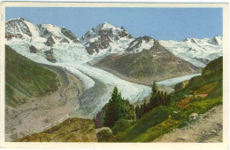 (99). Suisse. Grisons. Grischun Piz Bernina Roseg Sellagruppe Oblit Leysin 1957 Glacier ! & Pontressina 1956 - Other & Unclassified