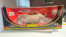 SOLIDO PRESTIGE METAL  FORD CABRIOLET   REF 8009 - Sonstige & Ohne Zuordnung