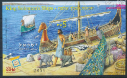 Israel Block92B (kompl.Ausg.) Ungezähnt Postfrisch 2016 Briefmarkenausstellung (10348725 - Neufs (sans Tabs)
