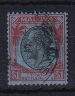 Straits Settlements: 1936/37   KGV    SG272    $1       Used  - Straits Settlements