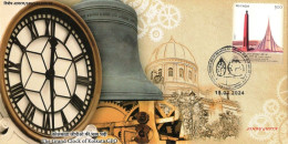 INDIA 2024 THE GRAND CLOCK OF KOLKATA GPO LIMITED EDITION SPECIAL COVER USED RARE - Storia Postale