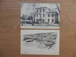 LOT DE 2 CPA ALGERIE ALGER VUE GENERALE CASERNE D'ORLEANS - Algerien