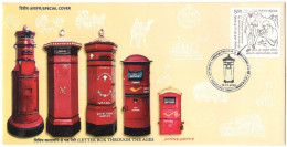 INDIA 2024 LETTER BOX THROUGH THE AGES LIMITED EDITION SPECIAL COVER USED RARE - Brieven En Documenten