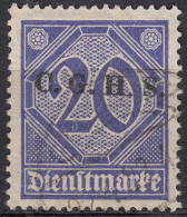 Oberschlesien - Upper Silesia Mi. D11 Overprint 20 Pfennig Gebraucht Used 1920 - Slesia