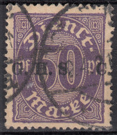 Oberschlesien - Upper Silesia Mi. D14 Overprint 50 Pfennig  Aufdruck Verschoben - Slesia