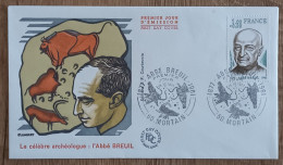 FDC 1977 - YT N°1954 - ABBE BREUIL - MORTAIN - 1970-1979