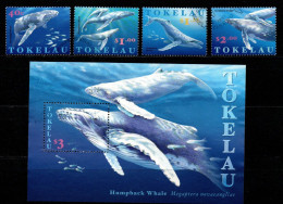 Tokelau 1997 - Mi.Nr. 224 - 247 + Block 11 - Gestempelt Used - Tiere Animals Wale Whales - Ballenas