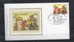 Année 2002 : FDC - 3095 Soie - Bakelandt - Obli. Kortrijk - 2001-2010