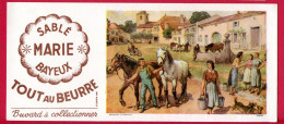 BUVARDS (Réf : BUV 030) SABLÉ * MARIE * BAYEUX TOUT AU BEURRE (La Vie à La Ferme) Cheval - Süssigkeiten & Kuchen