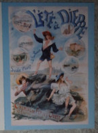 Petit Calendrier De Poche 2008 Affiche L'été à Dieppe Chemins De Fer Ouest - La Crèche Deux Sèvres - Kleinformat : 2001-...