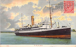 Bateau - Paquebot - Couleur - R.M.S. Avon - Griffe Paquebot  - Oblitéré 1912  - Carte Postale Ancienne - Paquebote