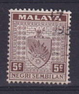Negri Sembilan: 1935/41   Arms     SG26    5c     Used - Negri Sembilan