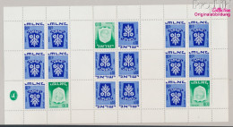 Israel 326/486MHB Markenheftchenbogen Postfrisch 1970 Wappen Israelischer Städte (10368306 - Unused Stamps (without Tabs)