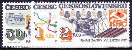 ** Tchécoslovaquie 1985 Mi 2831-3 (Yv 2647-9), (MNH)** - Unused Stamps