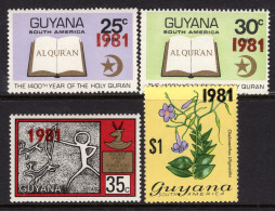 Guyana 1981 Surcharges Set HM (SG 776-779) - Guyana (1966-...)