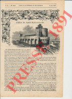 Gravure 1891 Eglise Des Saintes-Maries-de-la-Mer Histoire Camargue (Mireille Frédéric Mistral) 266CH10 - Unclassified