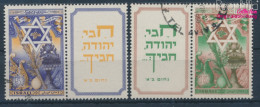 Israel 39-40 Mit Halbtab (kompl.Ausg.) Gestempelt 1950 Jüdische Festtage (10369177 - Gebraucht (mit Tabs)