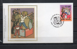 Année 2000 :  FDC 2934 Soie - Quivoila - Obli. Charleroi - 1991-2000