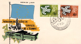 EUROPA FDC 1961 BELGIQUE - 1961