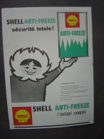 Publicité Shell - Anti-Freeze - Illustration Esquimau - Extrait D'un Magazine 1962 - Werbung