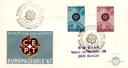 EUROPA FDC 1967 BELGIQUE - 1967