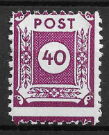 Allemagne/Saxe Occidentale Michel N° 50D I Dentelé 10 Neuf ** MNH. Signé Findensein. TB - Postfris