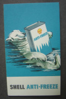 Publicité Shell - Anti-Freeze - Illustration OURS POLAIRE - Petite Carte Format 7x12 Cm - Advertising